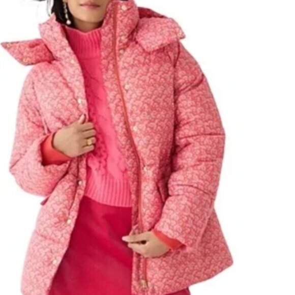 J. Crew Chateau Puffer Coat in Liberty® Toutouayette Fabric - Picture 2 of 11